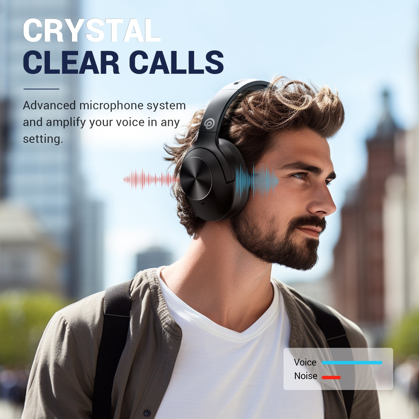 vibeadio Hybrid Active Noise Cancelling Headphones