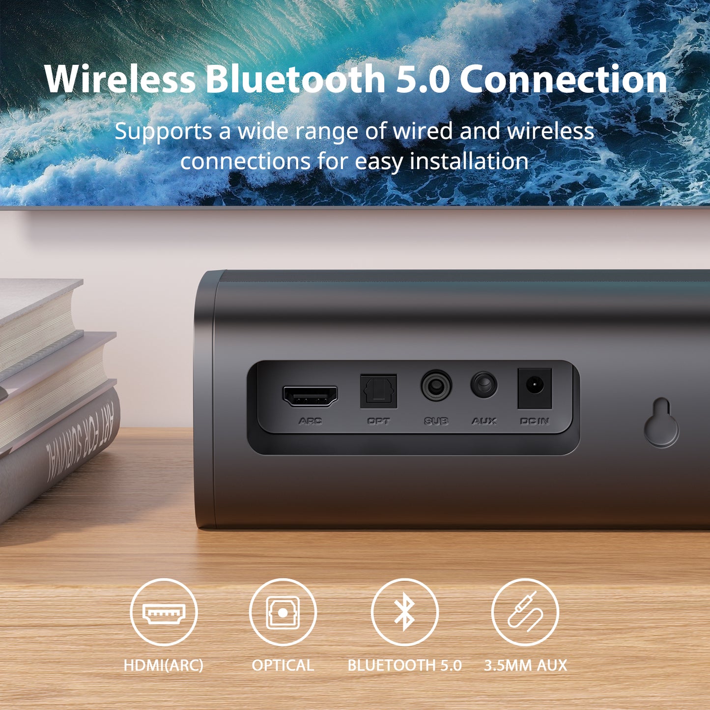 Sound Bar for Smart TV with Subwoofer